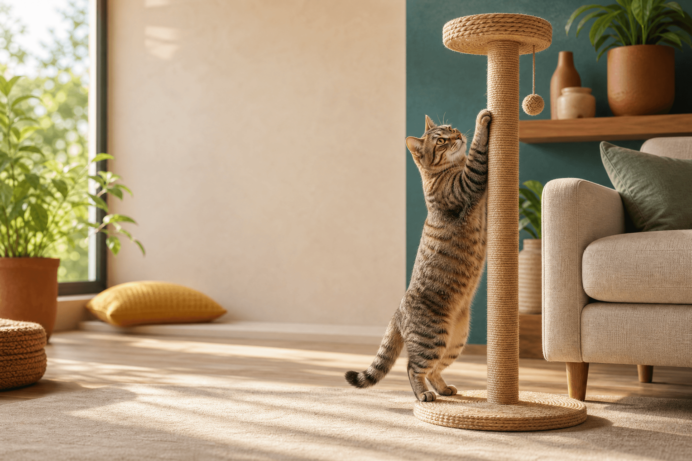 Gatto che graffia divano e mobili: perché lo fa e come proteggere la casa